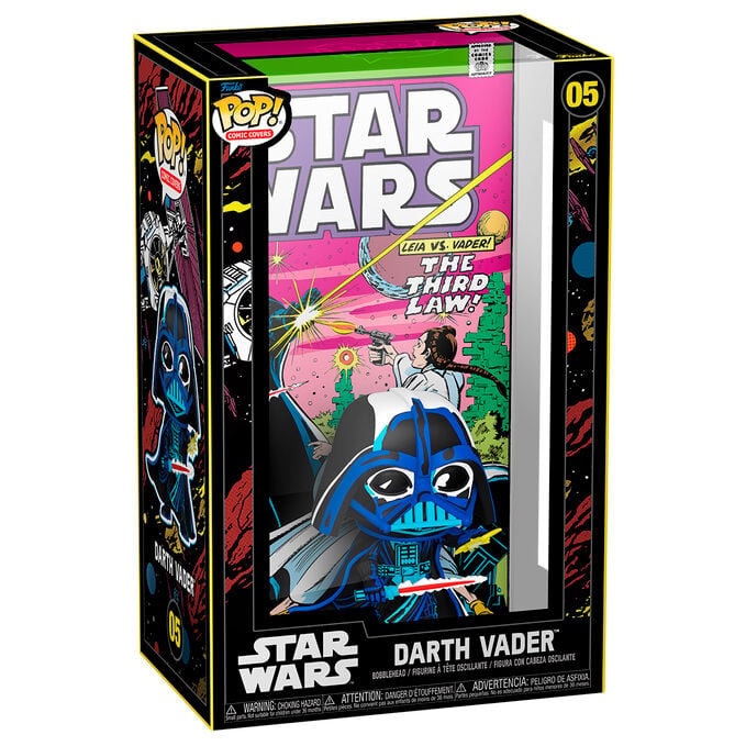 Figura FUNKO POP! Comic Covers de Darth Vader con portada de cómic Star Wars