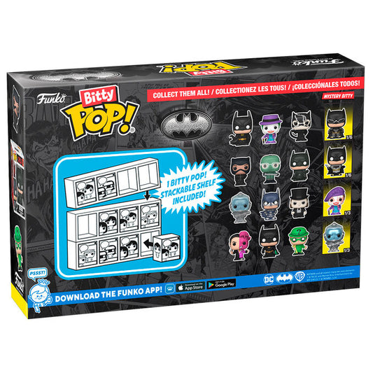 Blister de 4 figuras Bitty POP! DC Comics Batman con Joker, Catwoman y figura misteriosa - 2