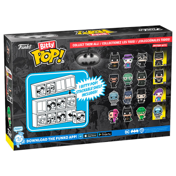 Pack de 4 figuras Bitty POP! de Batman con Mr. Freeze, El Pingüino y figura misteriosa - 2