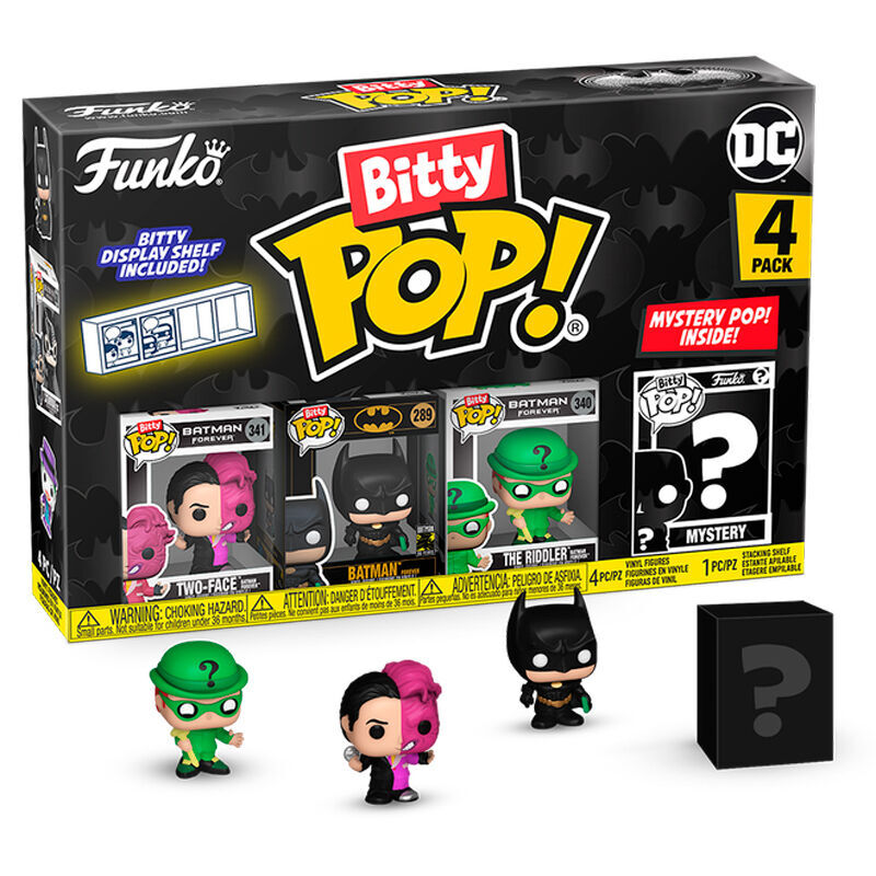 Blíster FUNKO Bitty POP! de Batman 85 aniversario con cuatro figuras y estantería expositora - 5