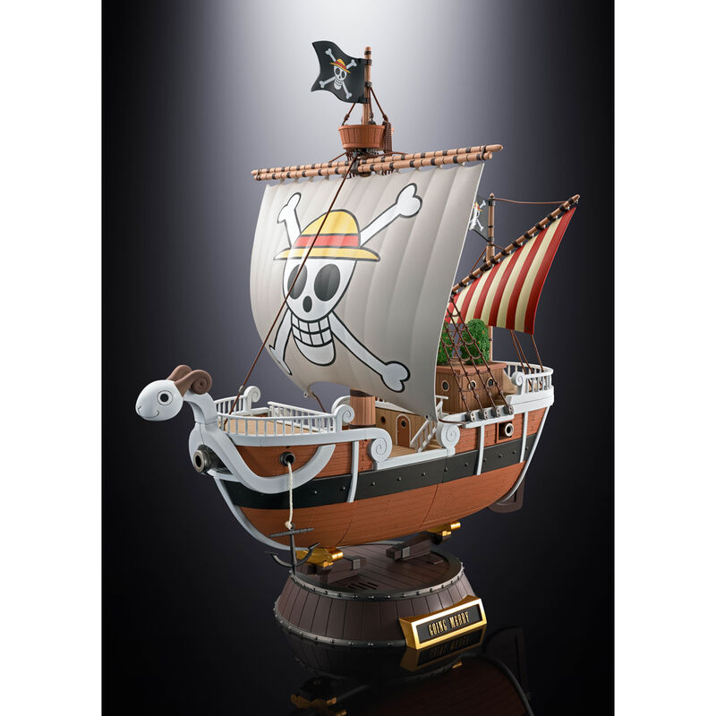 Réplica del barco Going Merry de One Piece con base y velas desplegadas - 2
