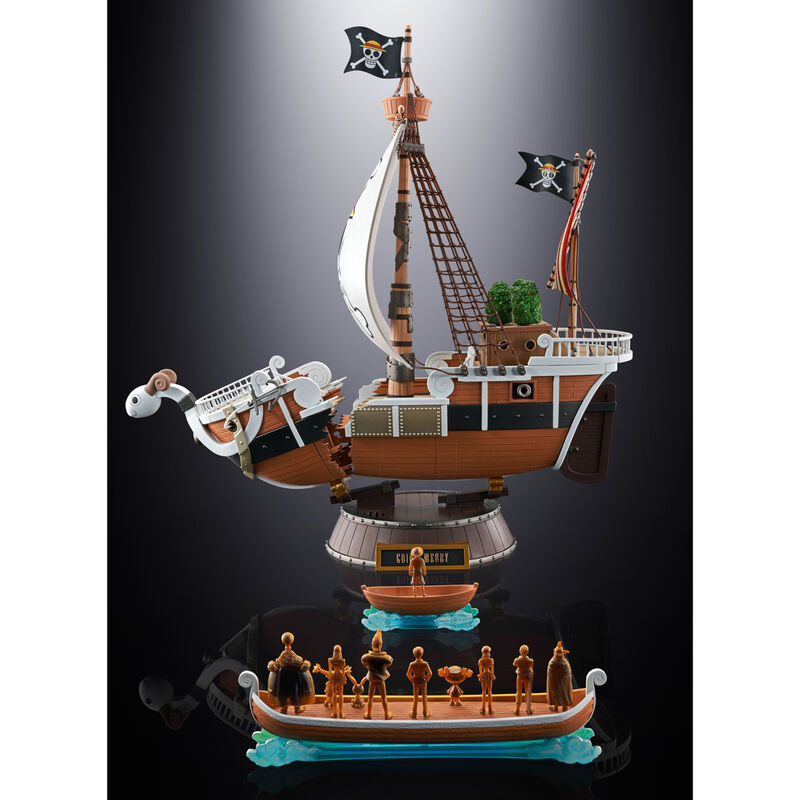 Réplica del barco Going Merry de One Piece con base y velas desplegadas - 3