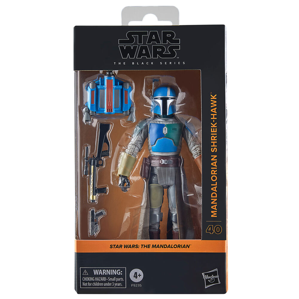 Figura Mandalorian Shriek-Hawk de Star Wars The Black Series con accesorios