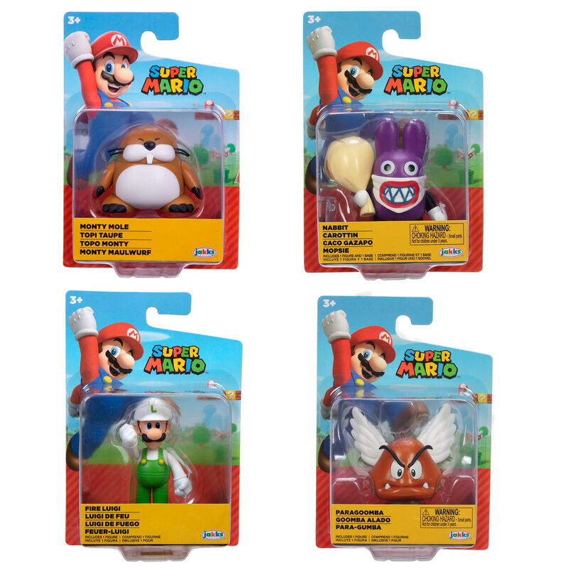 Figura articulada Super Mario Bros de 6 cm en blíster