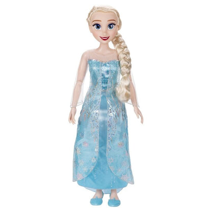 Muñeca Elsa de Frozen Disney de 80 cm con vestido azul - 2