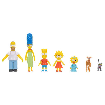 Blíster con siete figuras de la familia Simpson y sus mascotas - 3