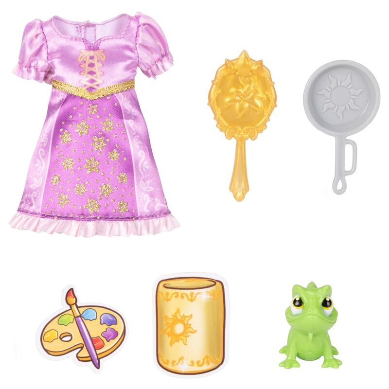 Muñeca Rapunzel Disney Princesa articulada con vestido y accesorios - 3
