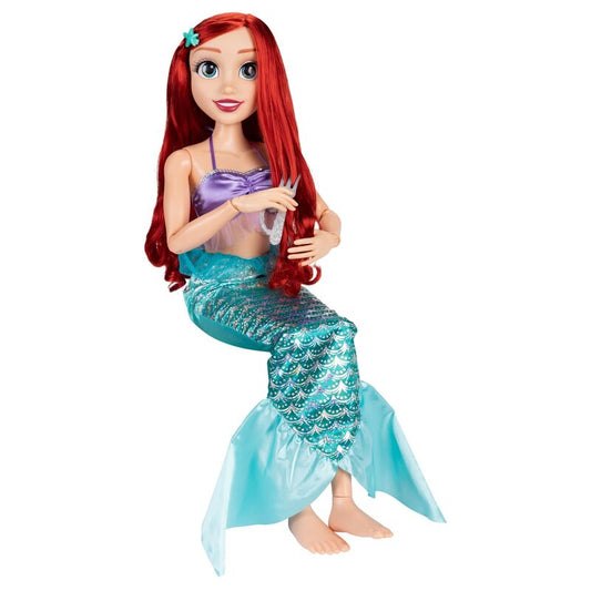 Muñeca Ariel de La Sirenita Disney de 80 cm con cola de sirena turquesa - 3