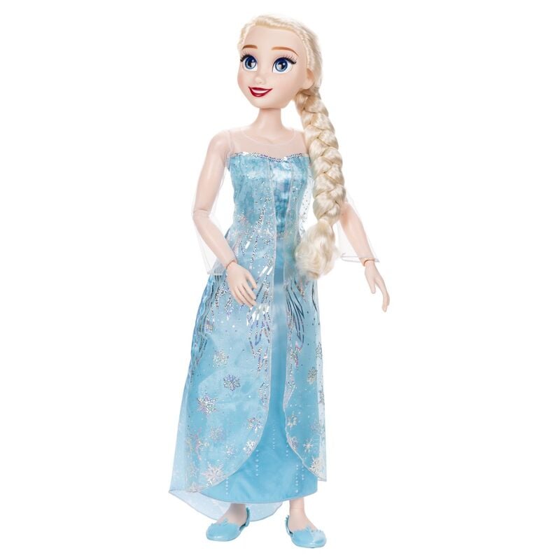 Muñeca Elsa de Frozen Disney de 80 cm con vestido azul - 3