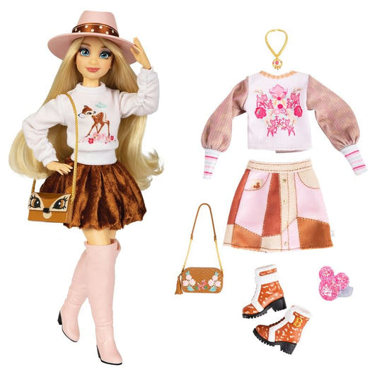 Muñeca Disney ily 4Ever Bambi de 28 cm con sombrero, ropa y accesorios