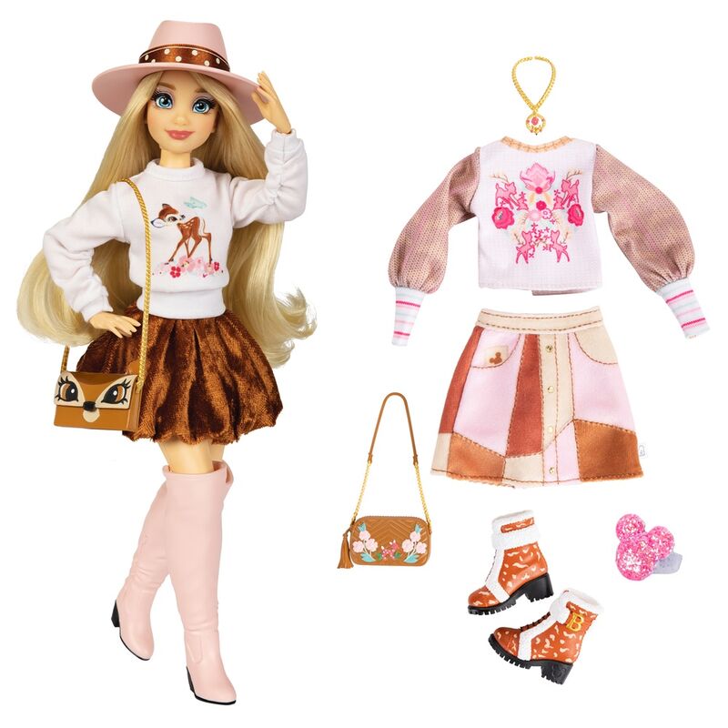 Muñeca Disney ily 4Ever Bambi de 28 cm con sombrero, ropa y accesorios