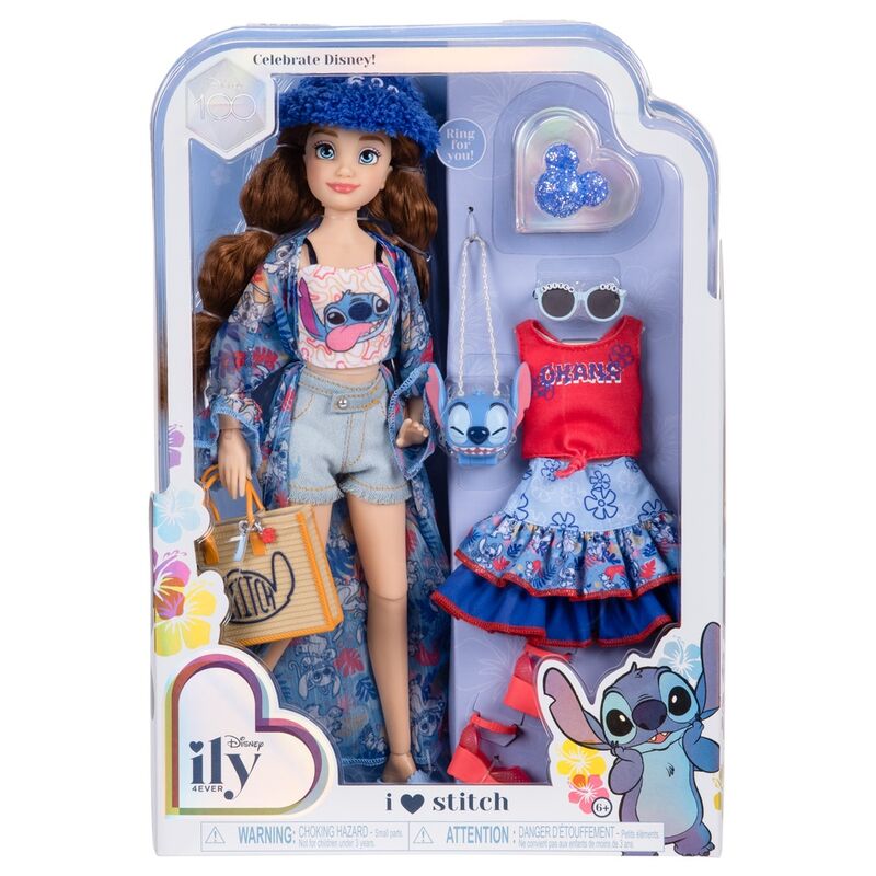 Muñeca Fashion Doll Stitch Disney ily 4Ever de 28 cm con dos conjuntos