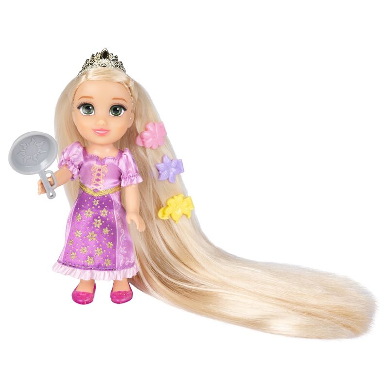 Muñeca Rapunzel Disney Princesa articulada con vestido y accesorios - 4