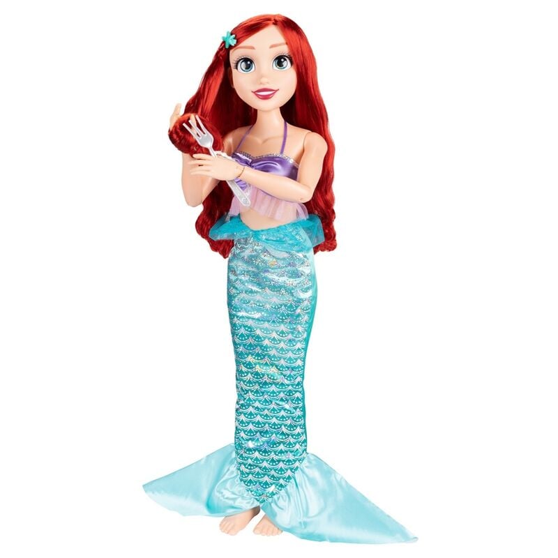 Muñeca Ariel de La Sirenita Disney de 80 cm con cola de sirena turquesa - 4