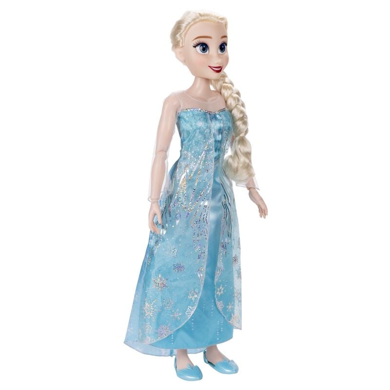 Muñeca Elsa de Frozen Disney de 80 cm con vestido azul - 4