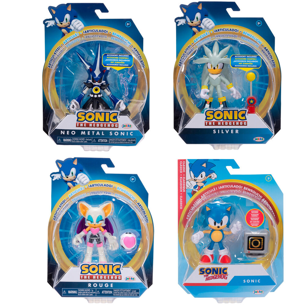 Figuras articuladas Sonic the Hedgehog Wave 17 de 10 cm