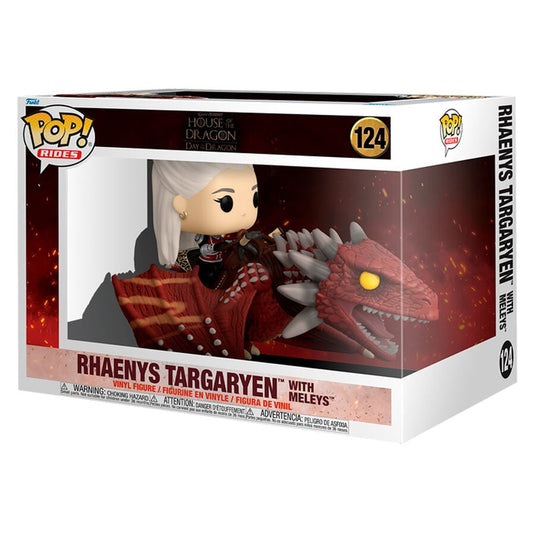 Figura Funko POP! Rides de Rhaenys Targaryen sobre el dragón Meleys