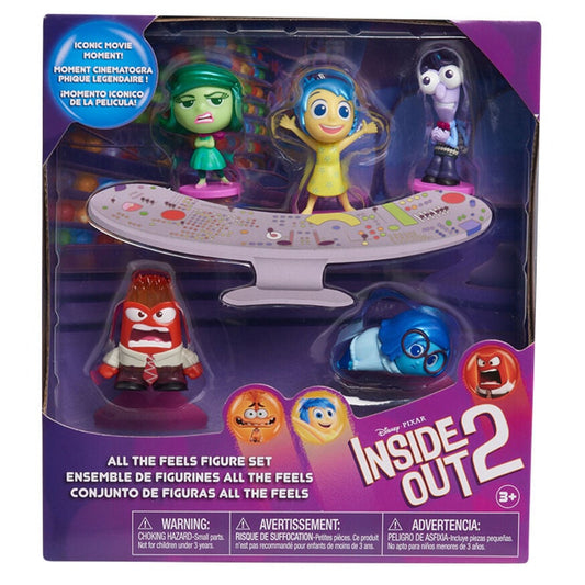 Blíster con cinco figuras de Del Revés 2 de Disney Pixar
