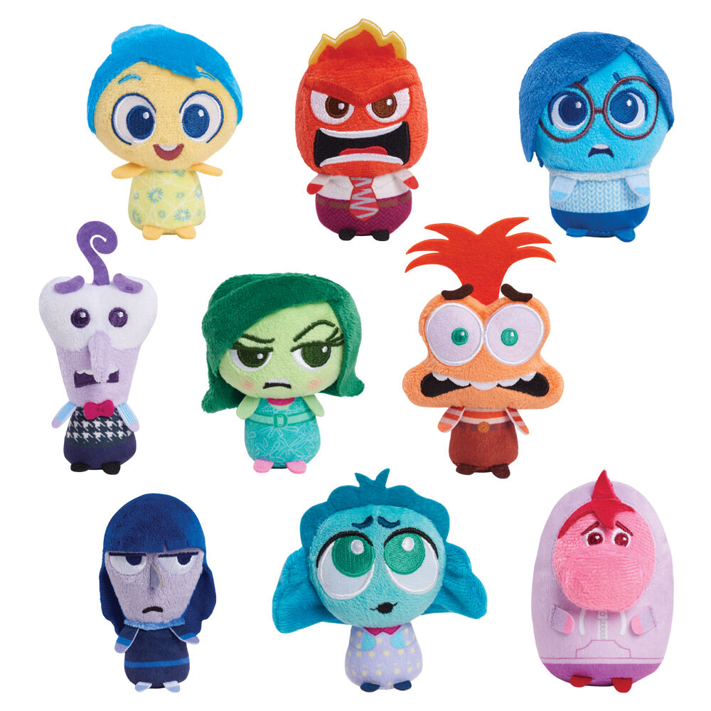 Llavero de peluche sorpresa de Del Revés 2 con personajes de las emociones