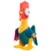 Peluche Hei Hei de Vaiana 2 Disney con cresta roja y cuerpo turquesa