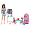 Conjunto Barbie Me encanta el colegio con maestra, dos niñas y accesorios escolares