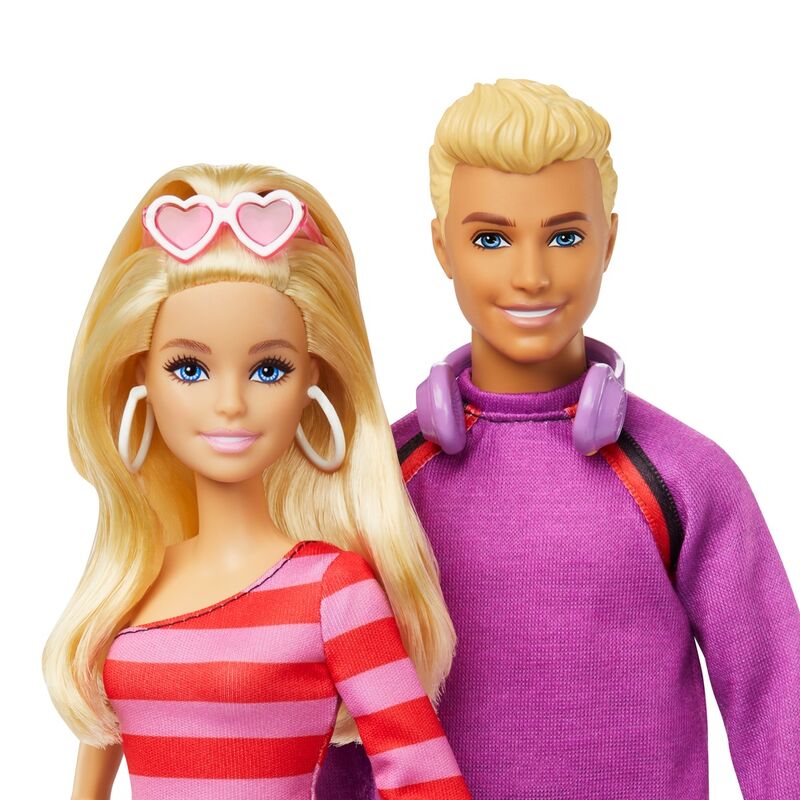 Set Barbie y Ken Fashionistas con looks de patinaje y accesorios - 3