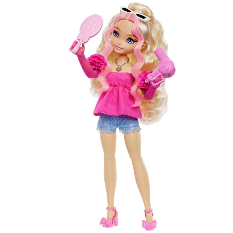 Muñeca Barbie Malibu Dream Besties con accesorios de belleza - 3