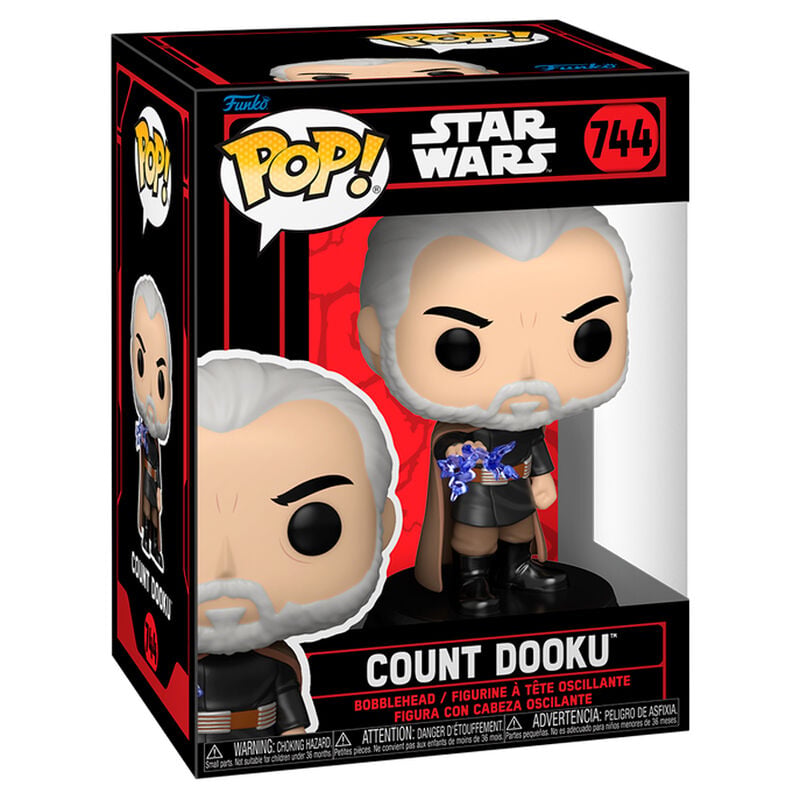 Figura Funko POP! de Count Dooku de Star Wars en caja