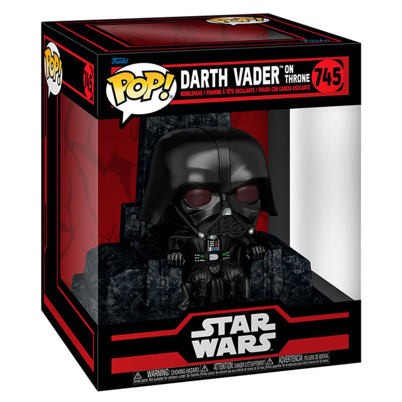 Figura FUNKO POP Deluxe de Darth Vader sentado en un trono