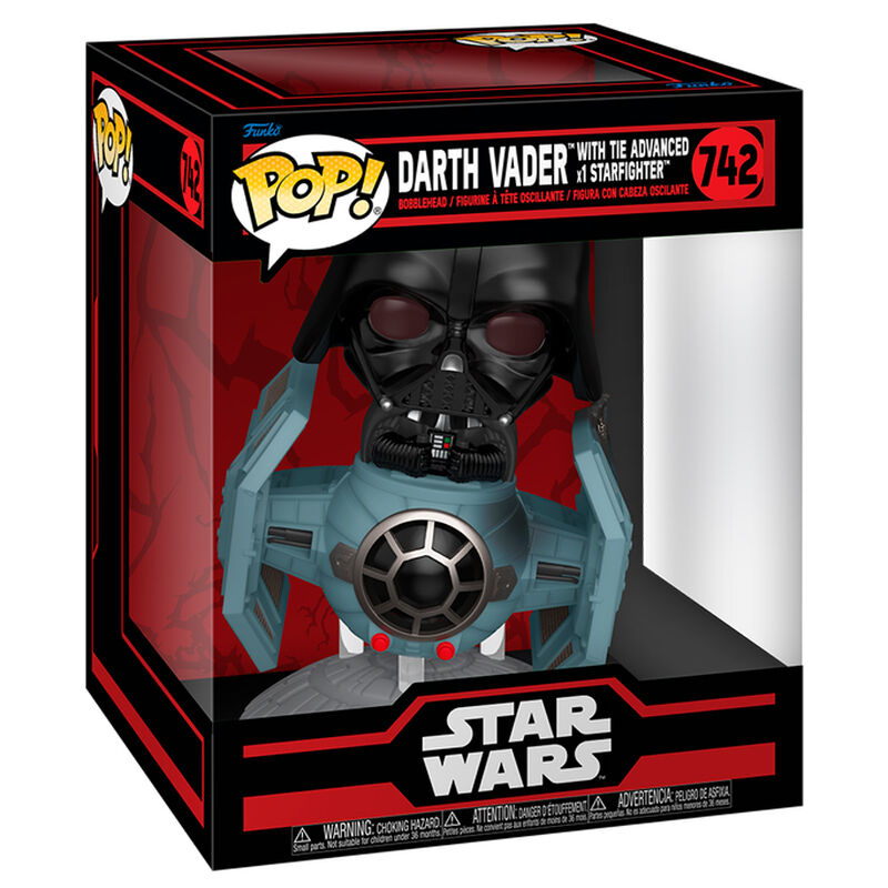 Figura FUNKO POP Rides Deluxe de Darth Vader con TIE Advanced Starfighter - 2