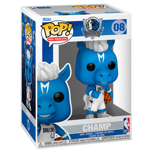 Figura Funko POP! NBA Mavericks Champ con uniforme de Dallas y balón de baloncesto - 2