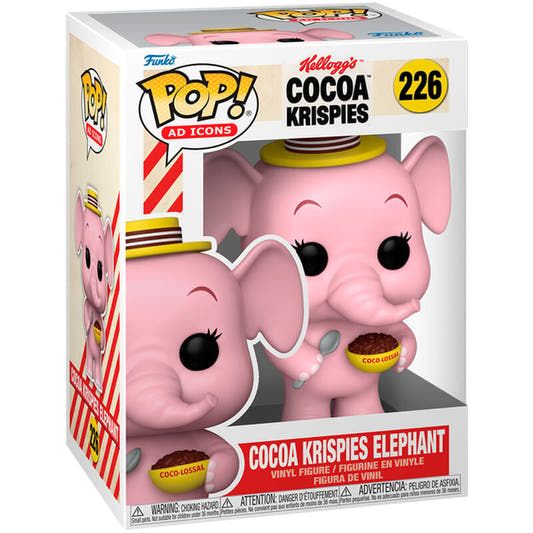 Figura Funko POP! Cocoa Krispies Elephant rosa en caja