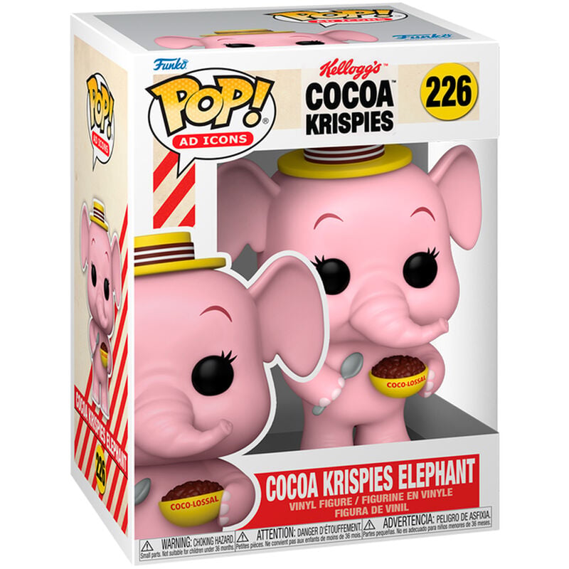 Figura Funko POP! Cocoa Krispies Elephant rosa en caja