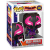 Figura Funko POP! de Miles G. Morales con máscara negra y detalles fucsia