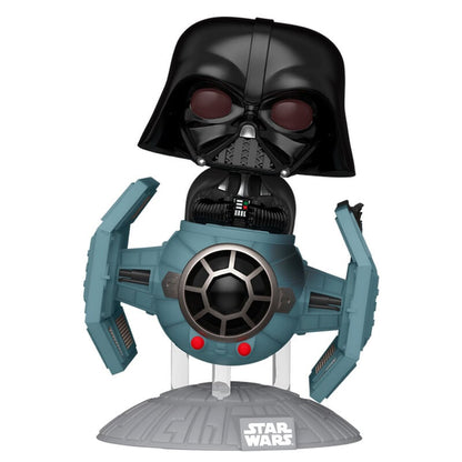 Figura FUNKO POP Rides Deluxe de Darth Vader con TIE Advanced Starfighter