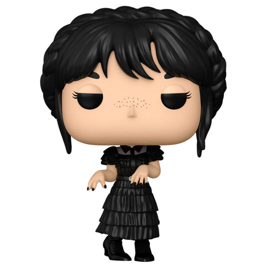 Figura Funko POP! de Wednesday Addams con vestido negro