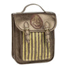 Mochila de polipiel marrón Hogwarts Harry Potter con detalles dorados