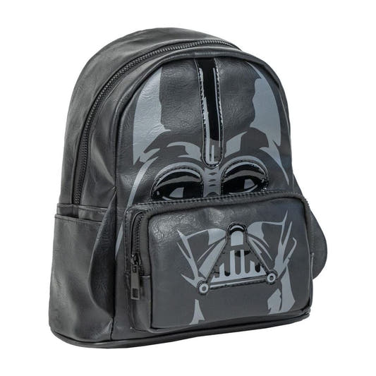 Mochila negra de polipiel con diseño de Darth Vader Star Wars