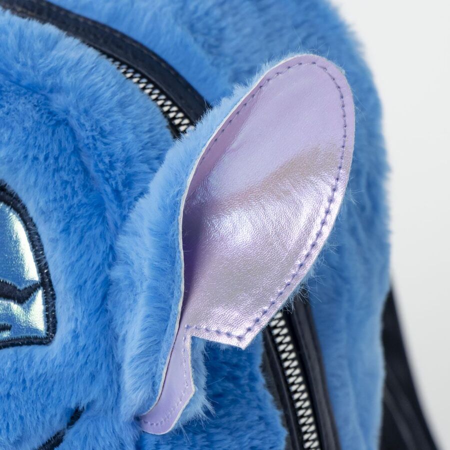 Mochila azul de Stitch Disney con rostro y grandes orejas - 3