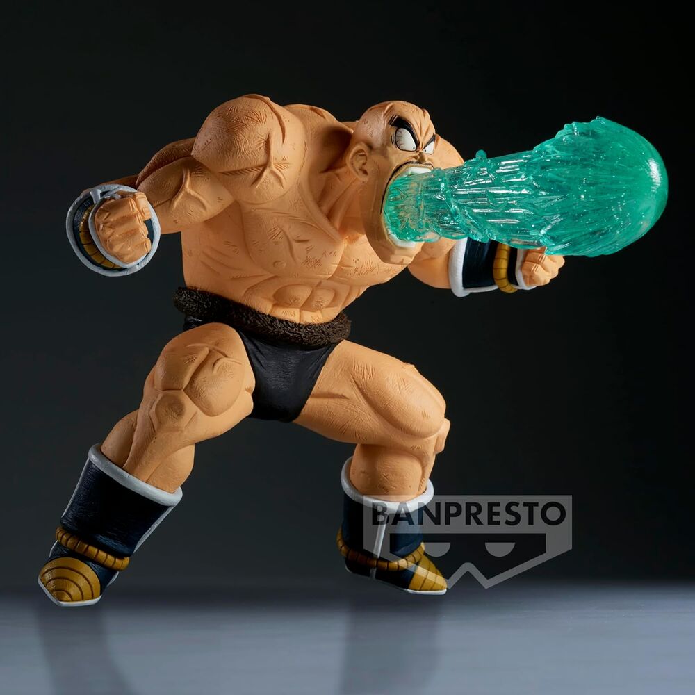 Figura de Nappa GX Materia de Dragon Ball Z con efecto de energía turquesa