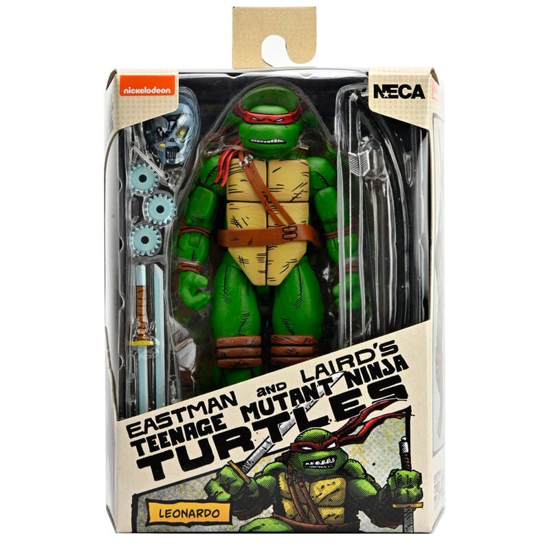 Figura articulada de Leonardo de Tortugas Ninja NECA con accesorios