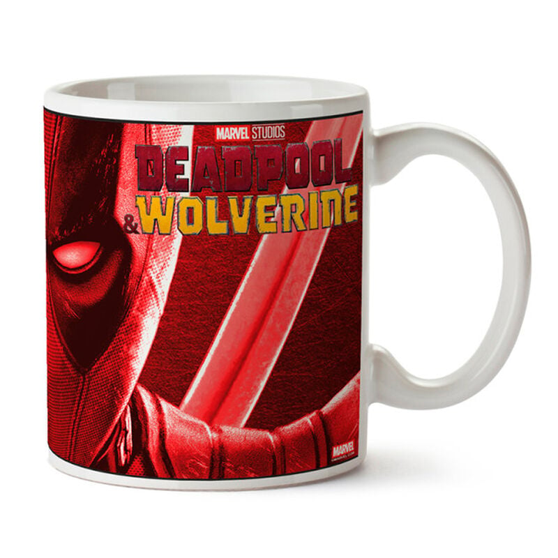Taza de cerámica Marvel con diseño de Deadpool y Wolverine
