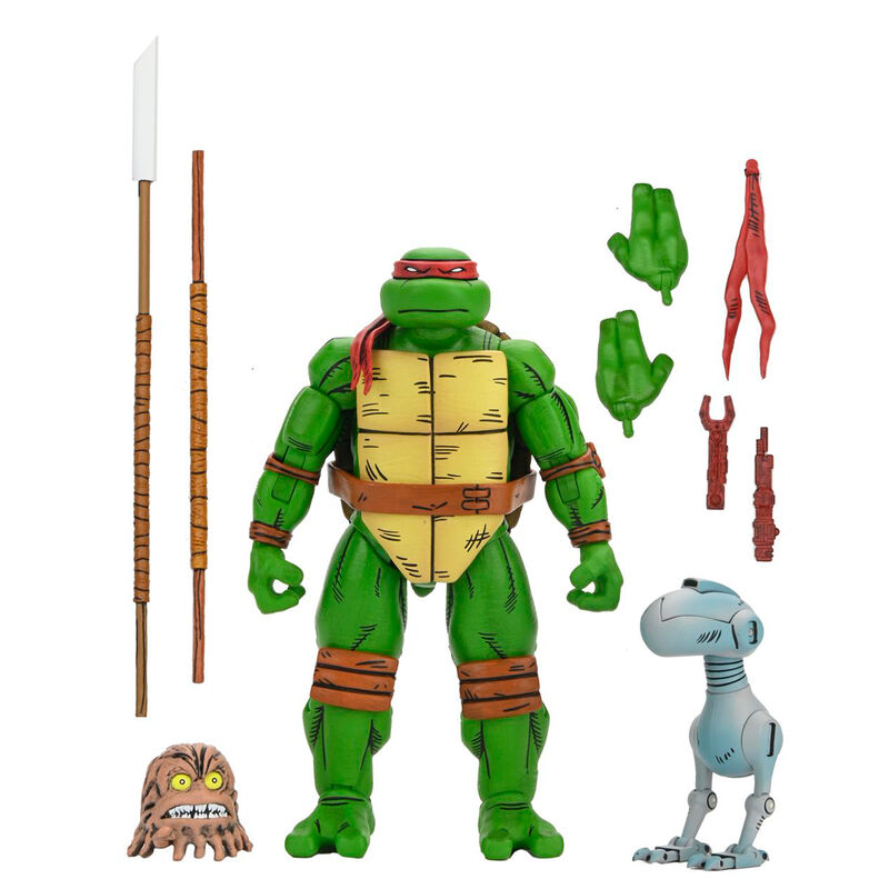 Figura articulada NECA de Donatello con accesorios en caja con ventana - 2