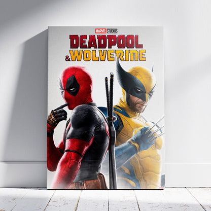 Cuadro de madera Marvel con Deadpool y Lobezno - 2