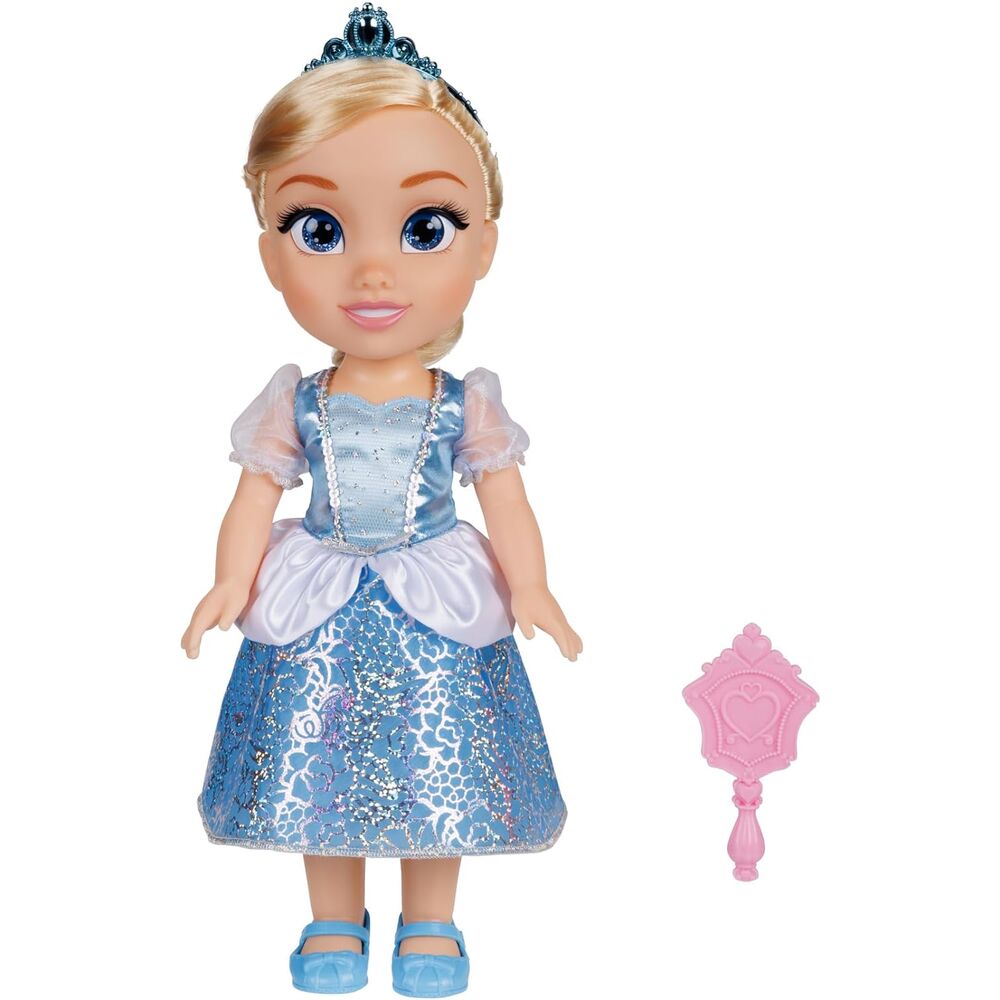 Muñeca Cinderella de Disney con vestido azul y tiara - 4