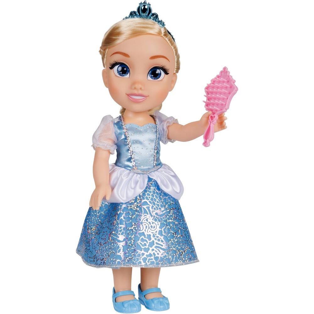 Muñeca Cinderella de Disney con vestido azul y tiara - 6