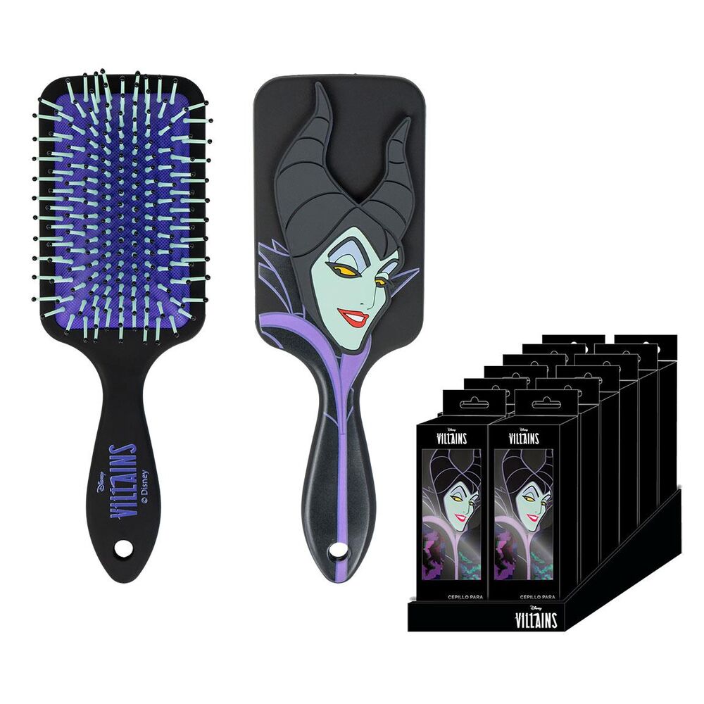 Cepillo de pelo negro y morado de Maléfica Villanas Disney - 2