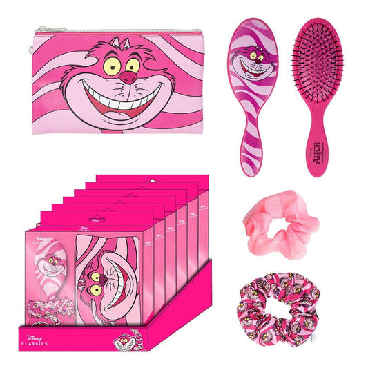 Set de belleza Cheshire de Disney con neceser, cepillo y coleteros - 2