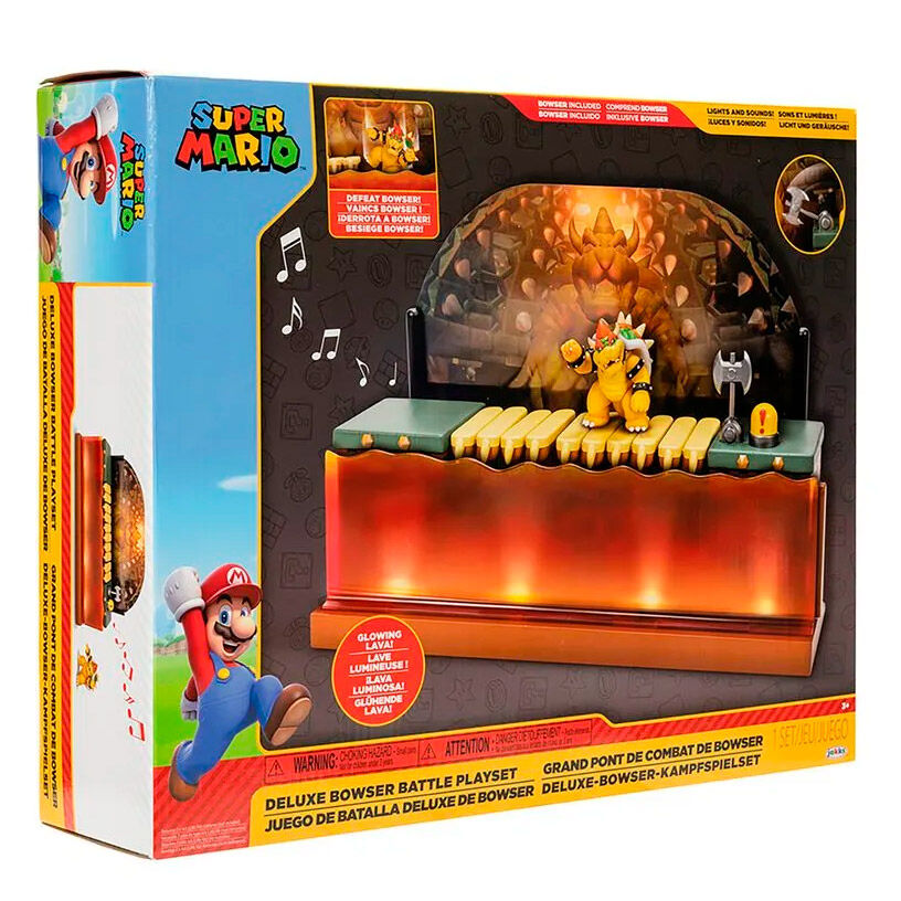 Playset Deluxe de batalla contra Bowser de Super Mario Bros. - 2