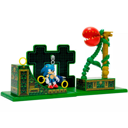 Playset Zona de Velocidad Sonic the Hedgehog con figura y anillos - 3